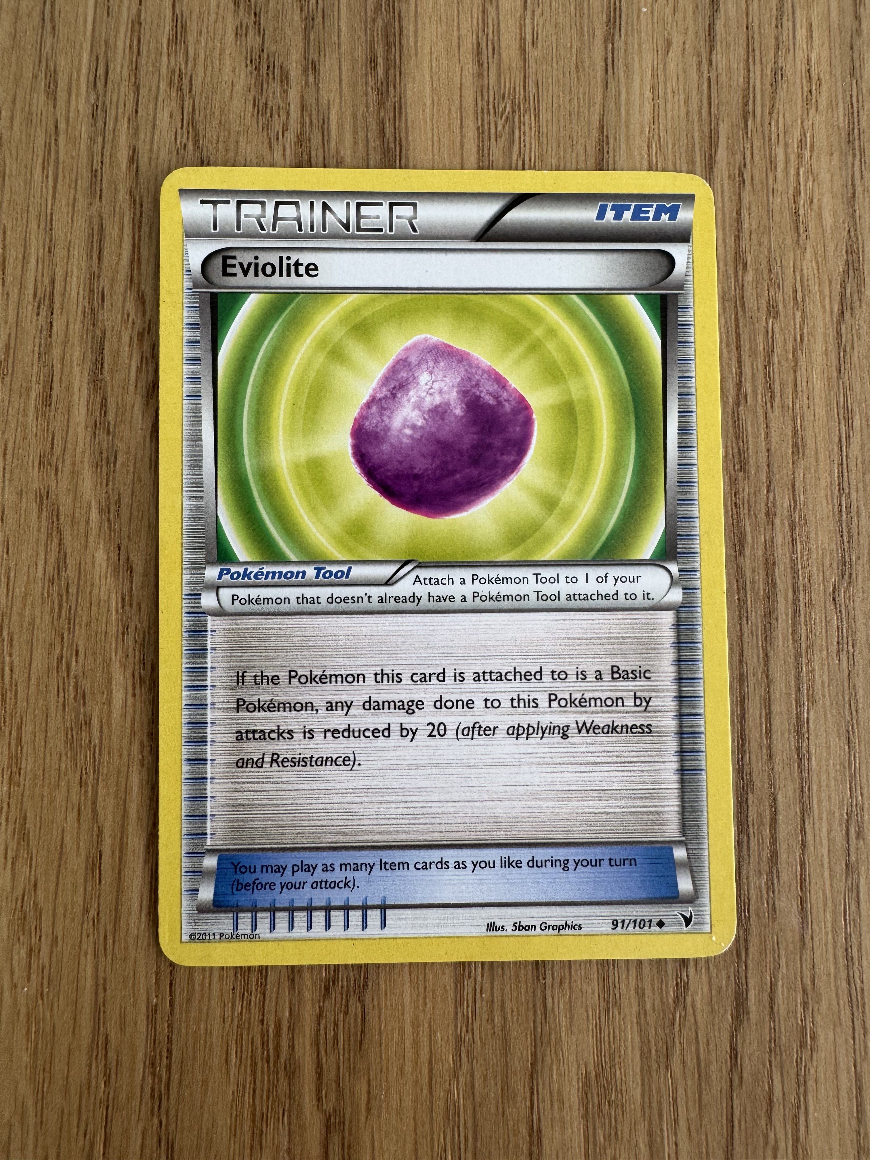 Eviolite 91/101 - Pokemon Noble Victories (Trainer)