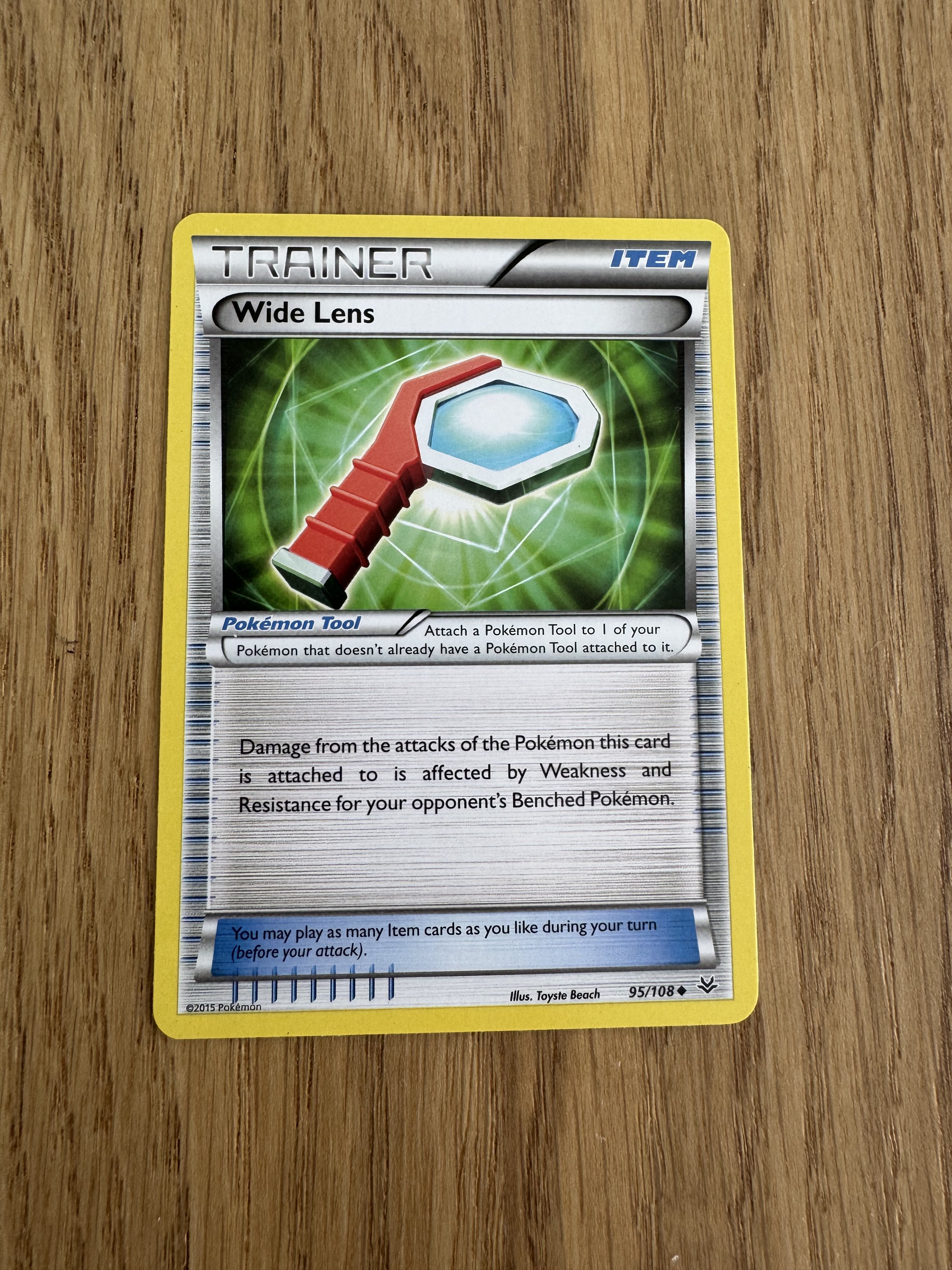 Wide Lens 95/108 - Pokemon Roaring Skies (Trainer)