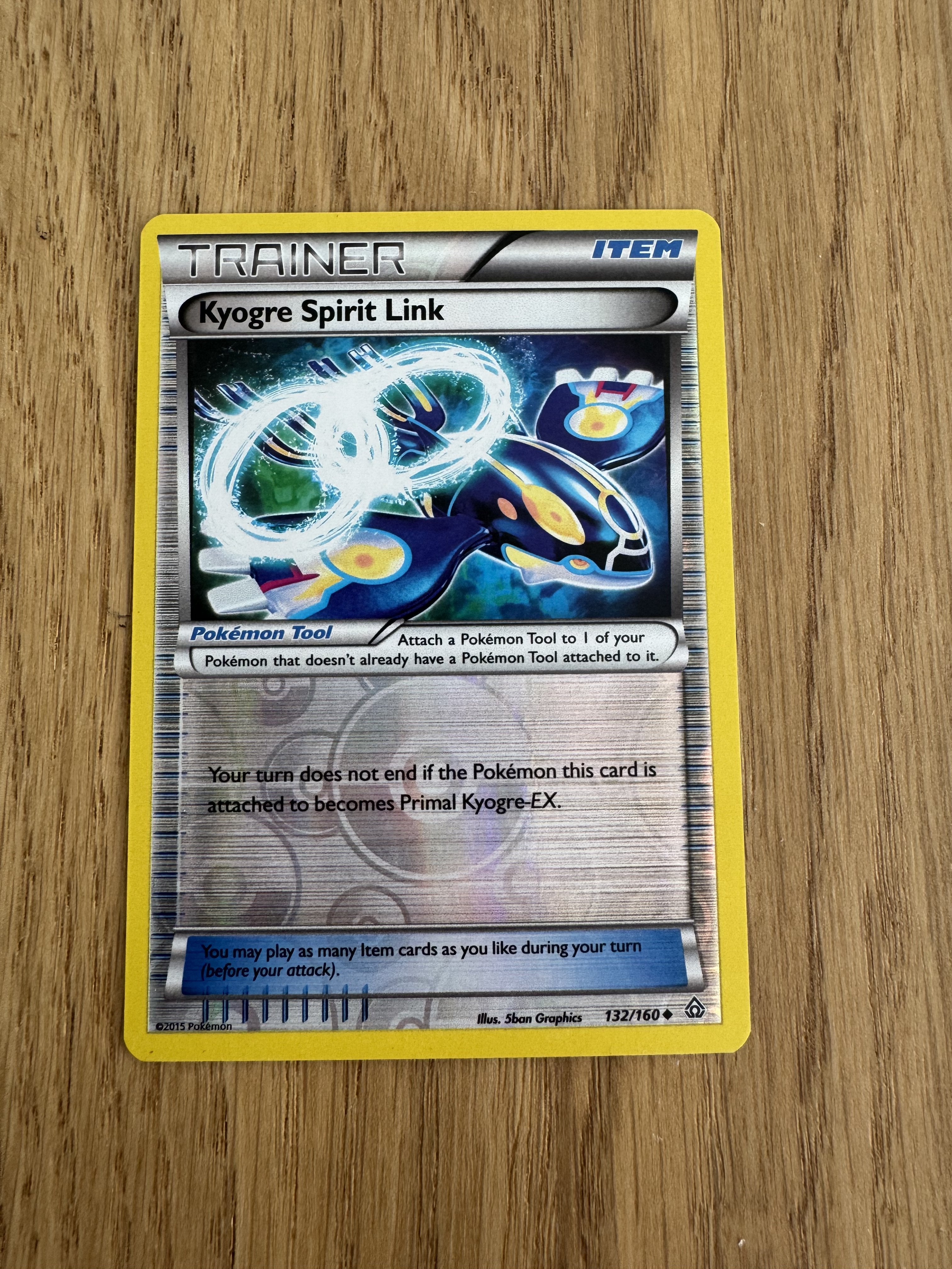 Kyogre Spirit Link 132/160 - Pokemon Primal Clash (Trainer)