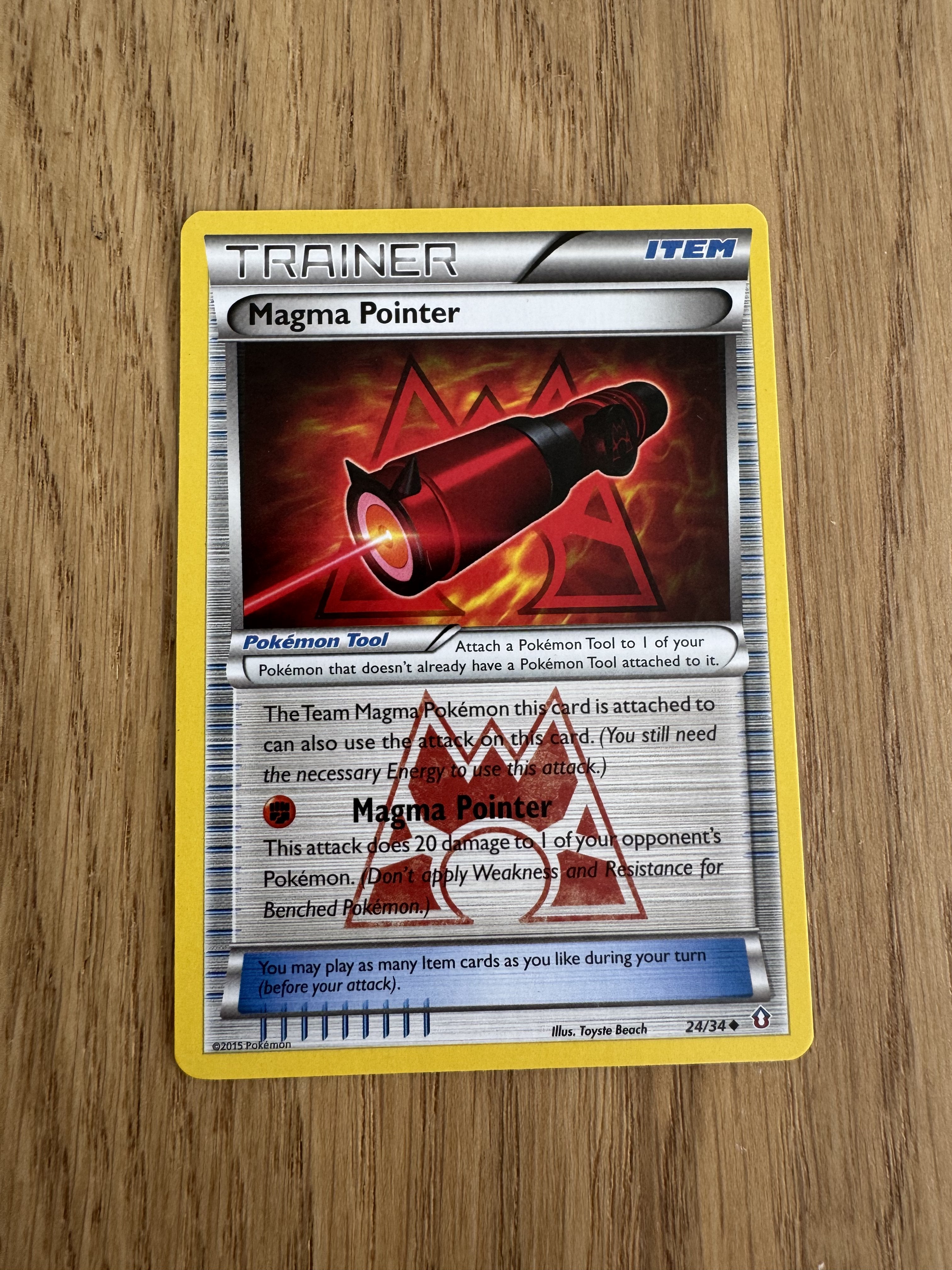 Magma Pointer 24/34 - Pokemon Double Crisis (Trainer)