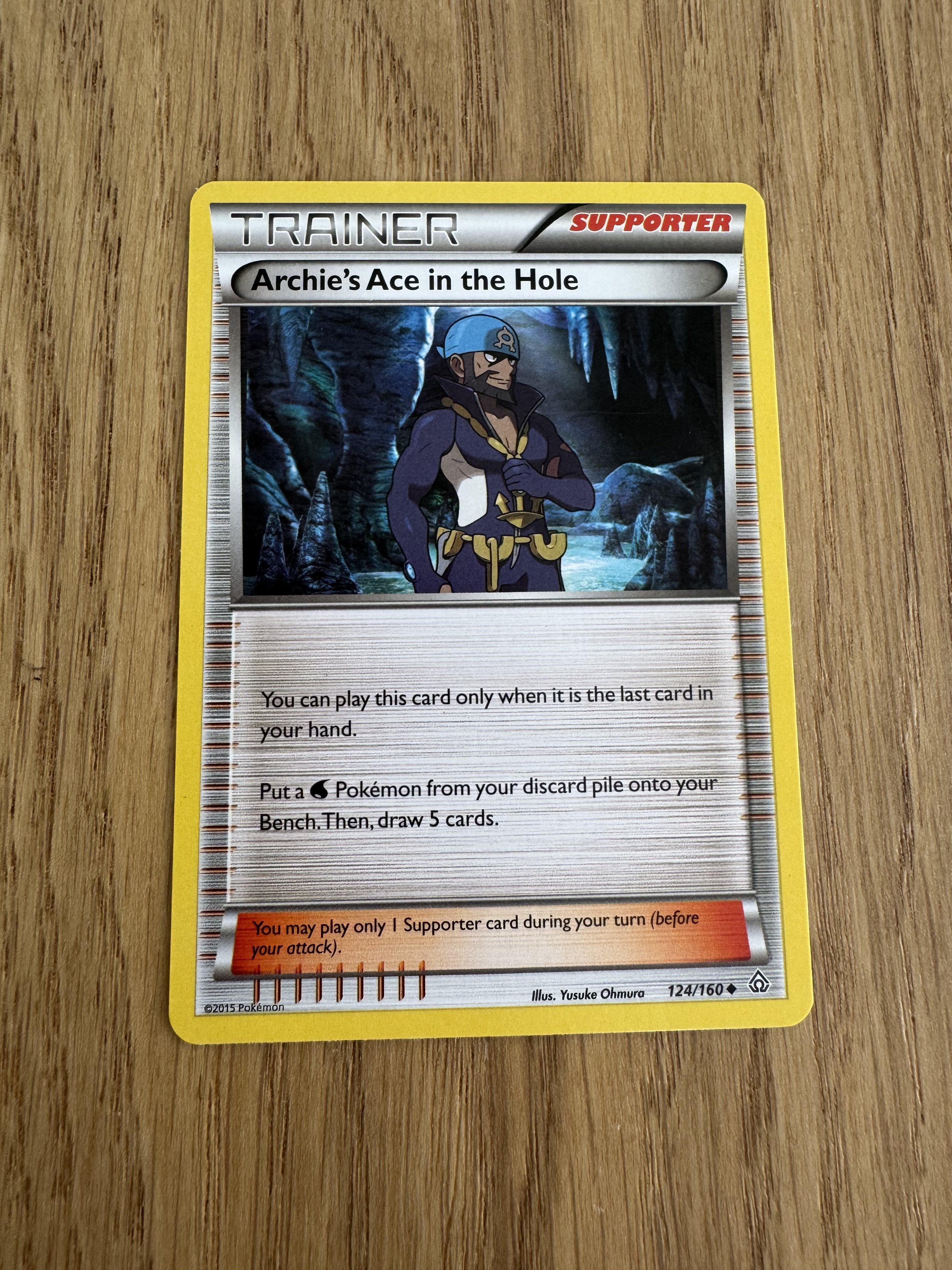 Archie's Ace in the Hole 124/160 - Pokemon Primal Clash (Trainer)