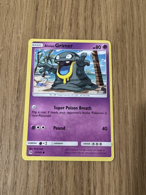 Alolan Grimer 057/149 Sun & Moon - raw front