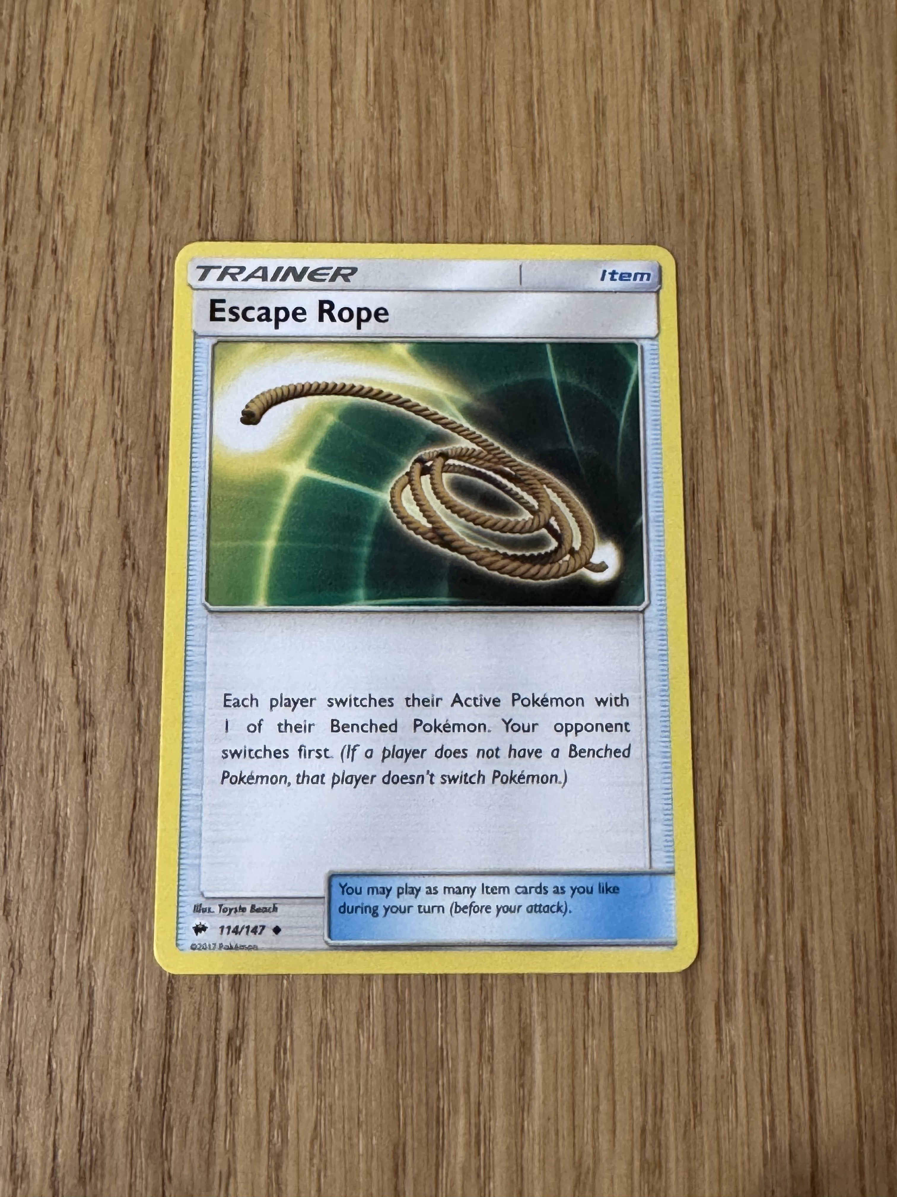 Escape Rope 114/147 Burning Shadows - raw front