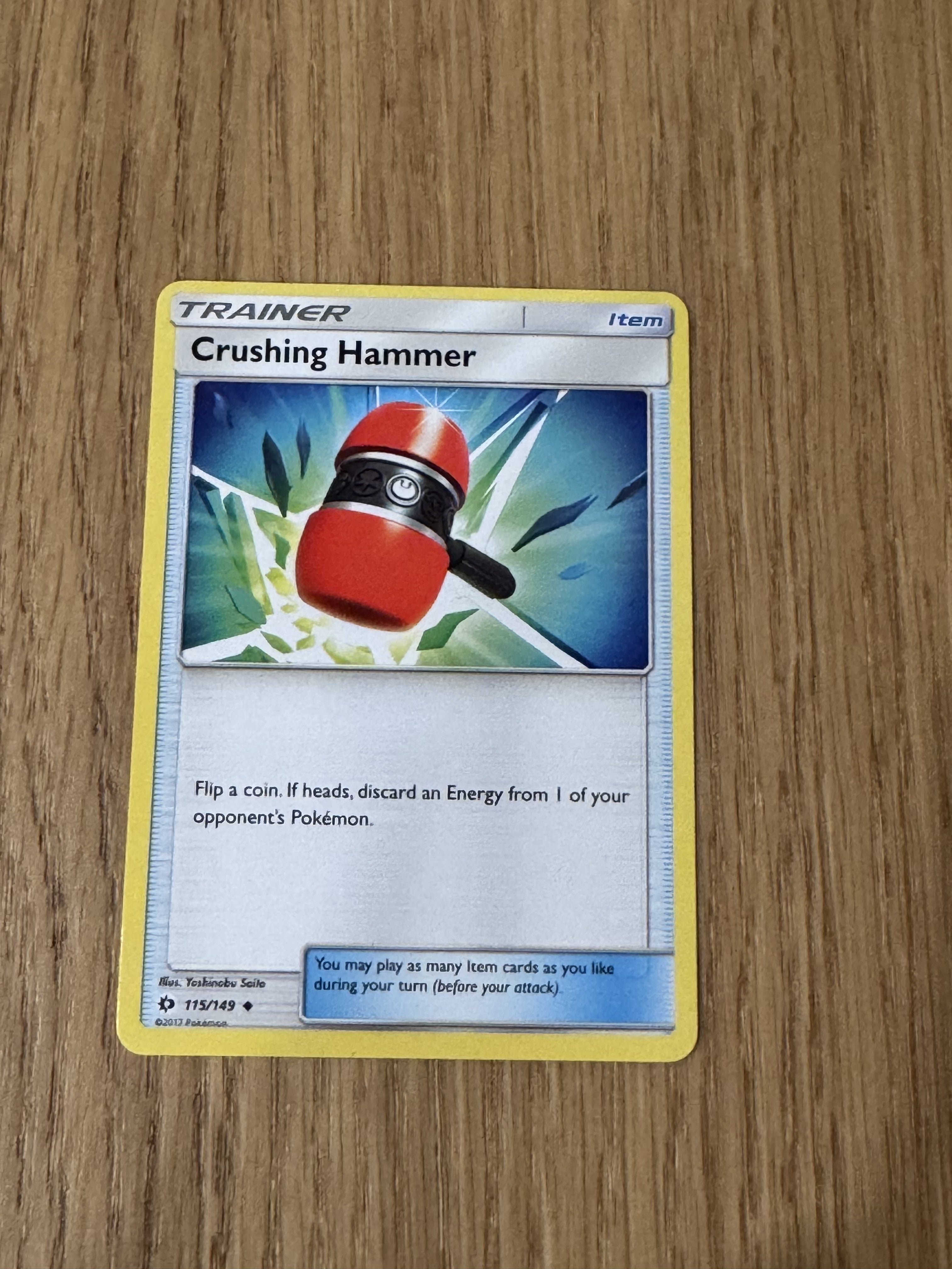 Crushing Hammer 115/149 Sun & Moon - raw front