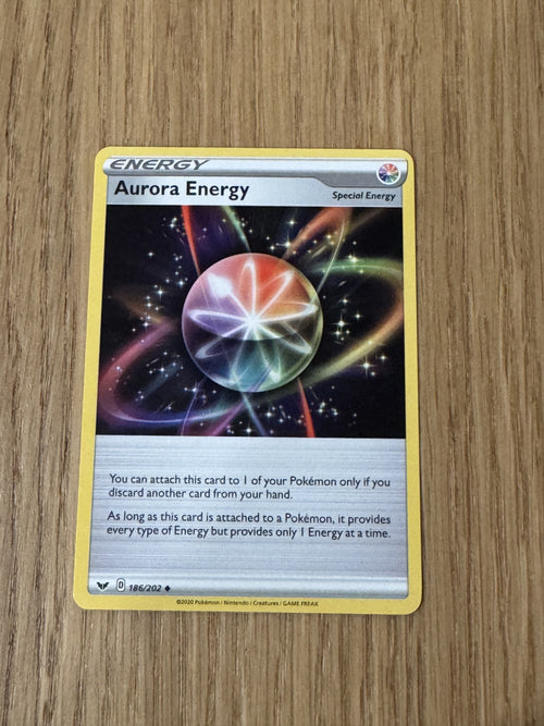 Aurora Energy 186/202 Sword & Shield - raw front