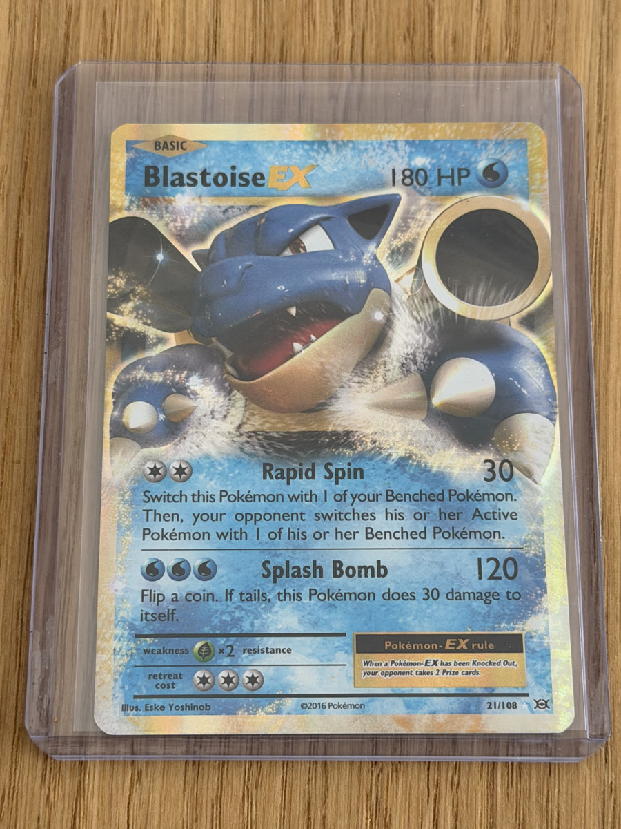 Blastoise EX 21/108 - raw front